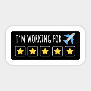 Working for Vacation , Clever Gift for ABA Therapists, Behavior Analysts, Work-Life Balance, Travel Gift, Funny Holiday Jokes. Sticker